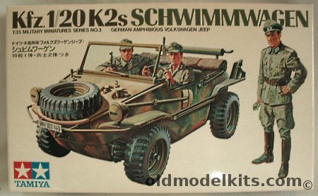 Tamiya 1/35 Kfz. 1/20K2s Schwimmwagen Volkswagen Amphibious Jeep, 35003 plastic model kit